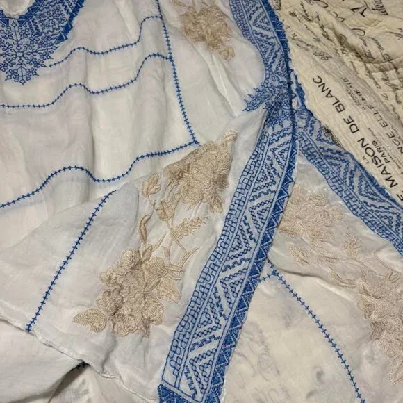 3J Workshop Johnny Was Embroidered Tunic Blouse - Picture 4 of 4